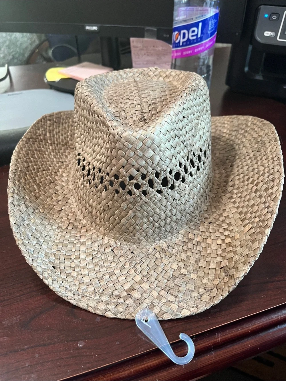 Hobby Lobby Woven Straw Sun Hat - Natural Beige